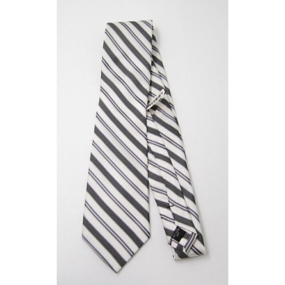 New‎ W/ Tag Pronto Uomo Couture Stripes 100% Silk Neck Time (T20)